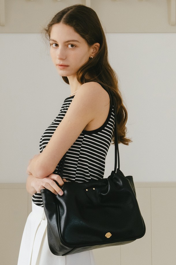 ANEDIT - 여성 가방 - Shirring Eazy Open Hobo Bag_Black