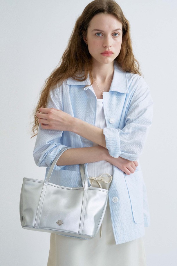 ANEDIT - 토트백 - S Alyssa Tote Bag_Silver