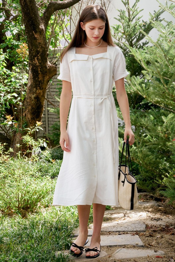 ANEDIT - 민소매 원피스 - S Voyage Linen Dress_2colors