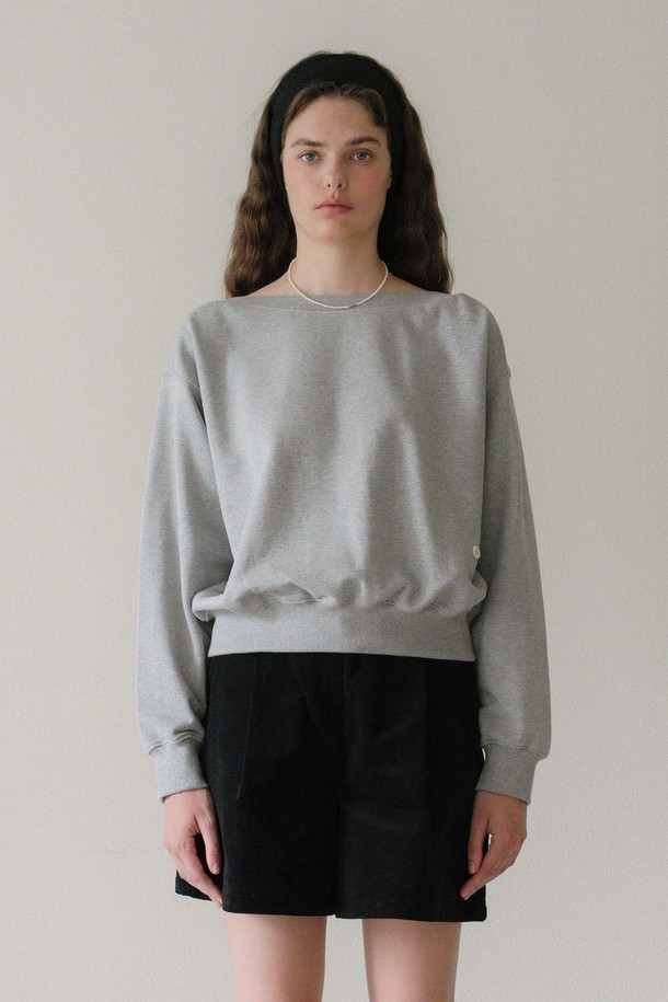 ANEDIT - 스웻셔츠 - U Boat Neck Sweatshirt_3colors