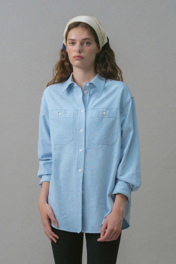 ANEDIT - 셔츠 - U Cotton Pocket Detail Shirt_3colors