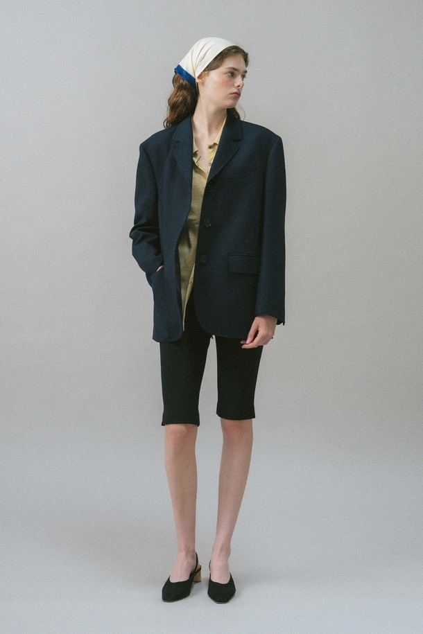 ANEDIT - 자켓 - U Zoe Wool Single Breast Jacket_Navy