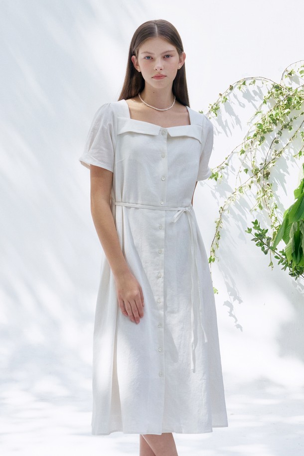 ANEDIT - 민소매 원피스 - S Voyage Linen Dress_2colors