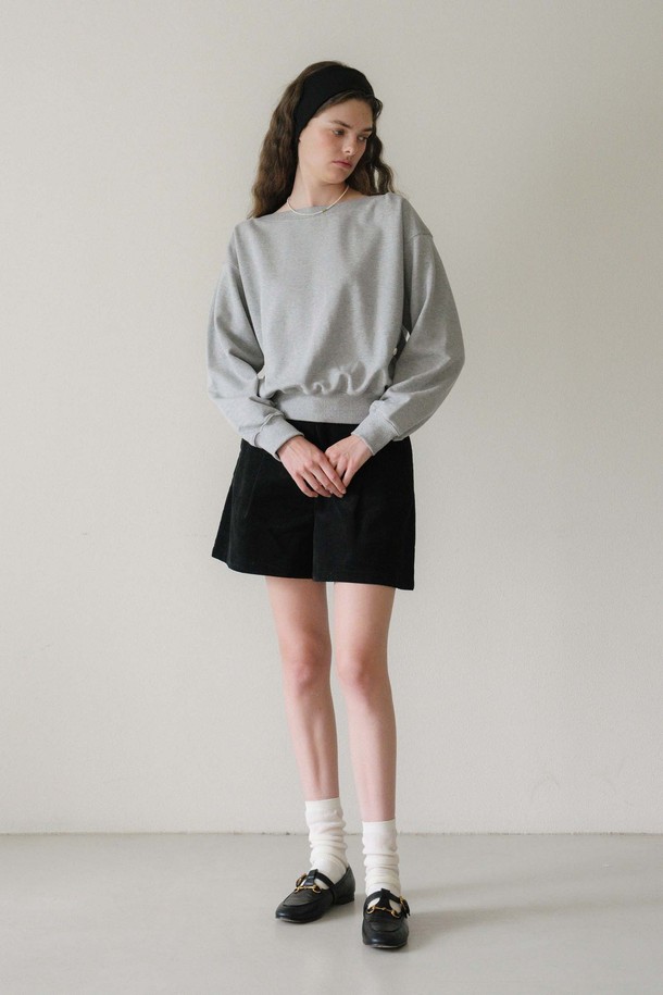 ANEDIT - 스웻셔츠 - U Boat Neck Sweatshirt_3colors