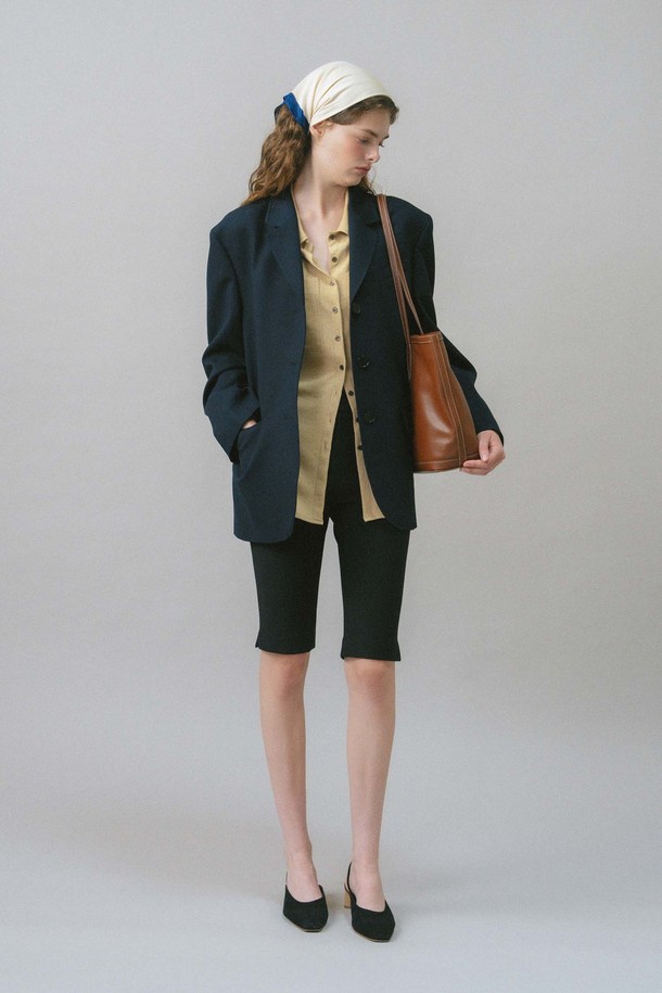 ANEDIT - 자켓 - U Zoe Wool Single Breast Jacket_Navy