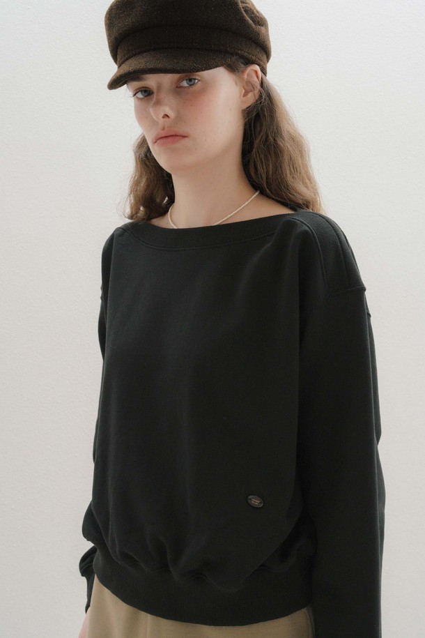 ANEDIT - 스웻셔츠 - U Boat Neck Sweatshirt_3colors