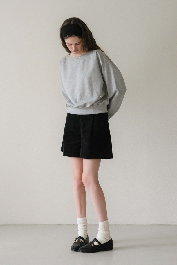 ANEDIT - 스웻셔츠 - U Boat Neck Sweatshirt_3colors