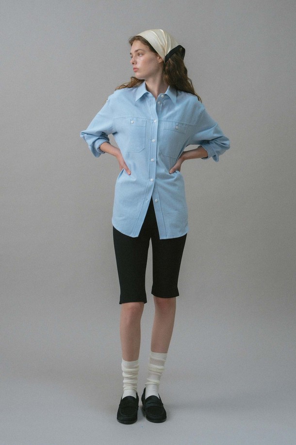 ANEDIT - 셔츠 - U Cotton Pocket Detail Shirt_3colors