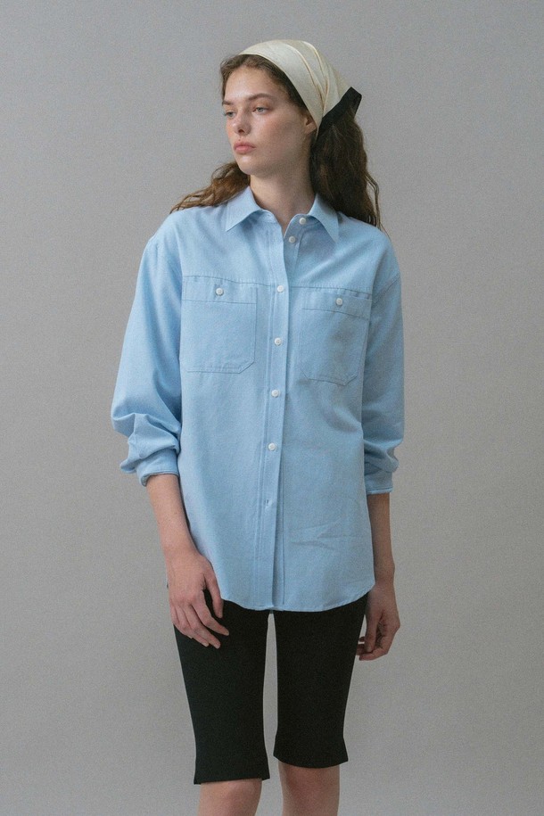 ANEDIT - 셔츠 - U Cotton Pocket Detail Shirt_3colors