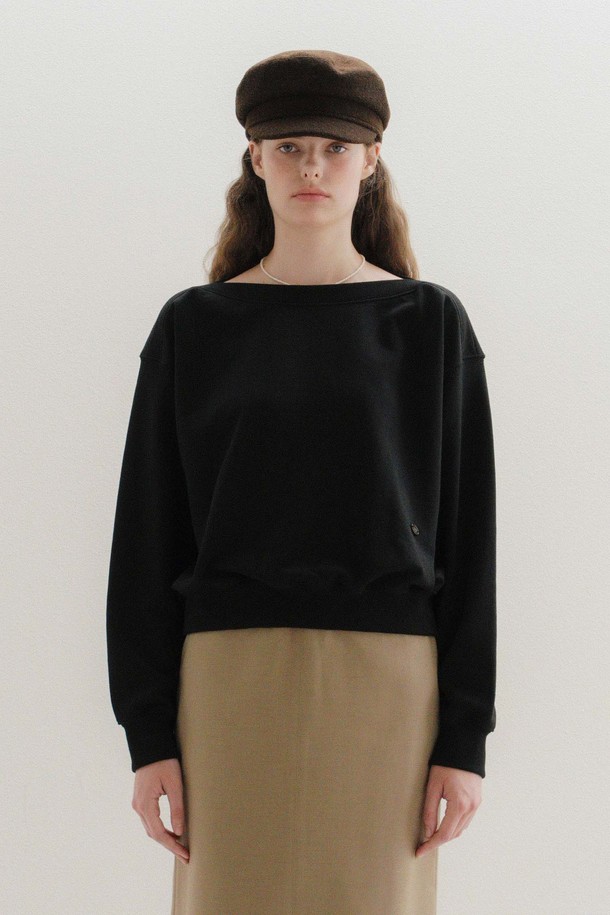 ANEDIT - 스웻셔츠 - U Boat Neck Sweatshirt_3colors