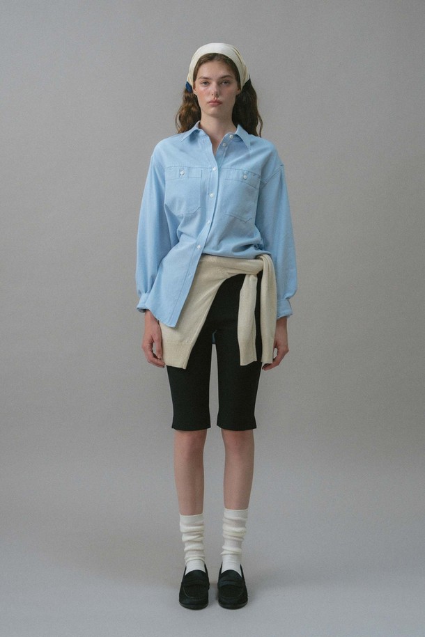 ANEDIT - 셔츠 - U Cotton Pocket Detail Shirt_3colors