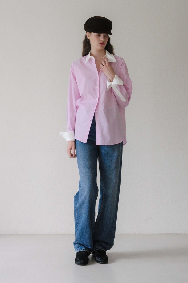 ANEDIT - 셔츠 - U Coloration Cuffs Point Shirt_3colors