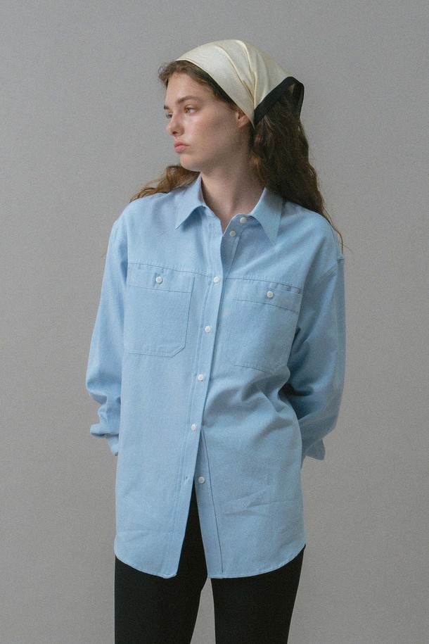 ANEDIT - 셔츠 - U Cotton Pocket Detail Shirt_3colors