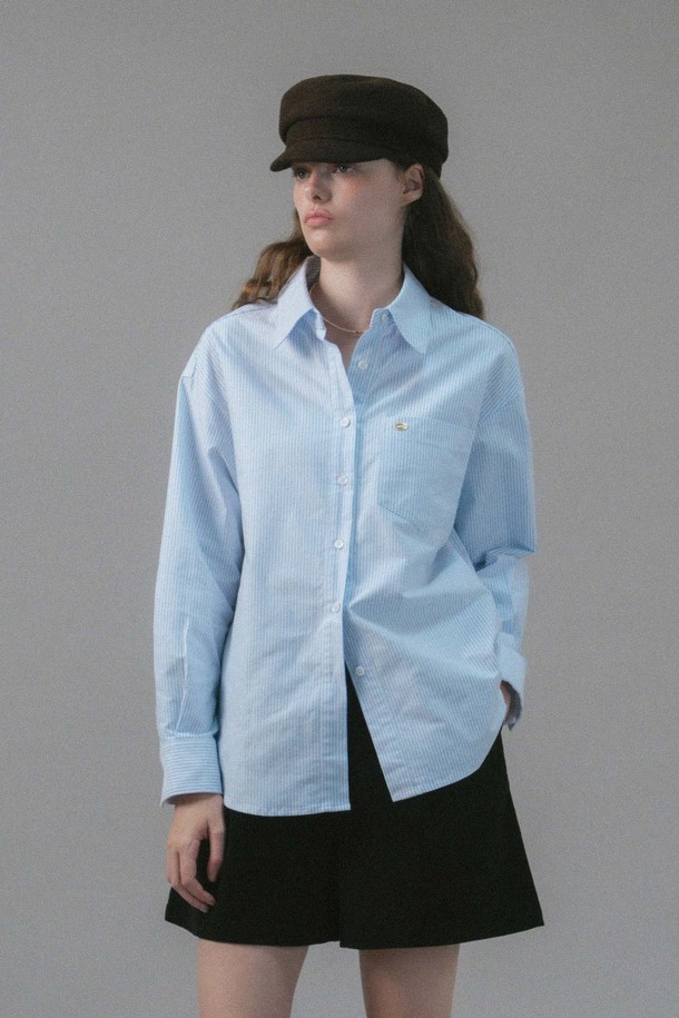 ANEDIT - 셔츠 - U Oxford Sleeves Point Shirt_2colors