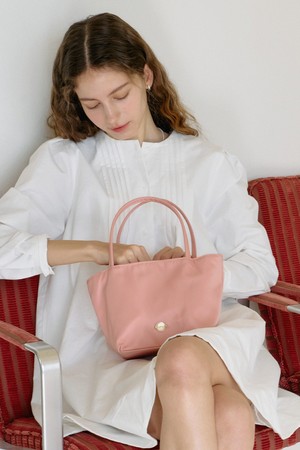 Hairy Nylon Tote Bag_Rose