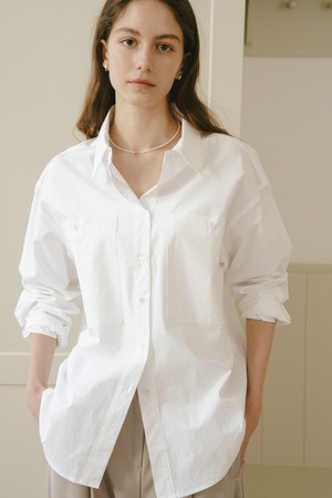 Classic Big Pocket Shirt_Off White