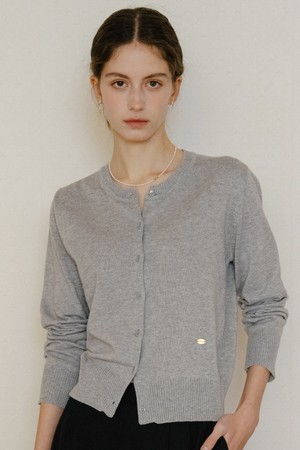 Soft Bamboo Classic Cardigan_Cloud Gray