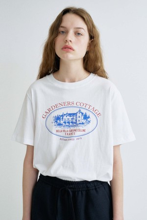 S Cottage Printing Tshirt_White