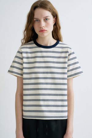 S Friends 90s Stripe Tshirt_Ivory