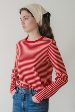 U Stripe Rib Tshirt_2colors