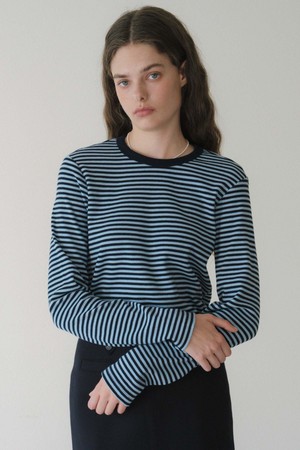 U Stripe Rib Tshirt_2colors