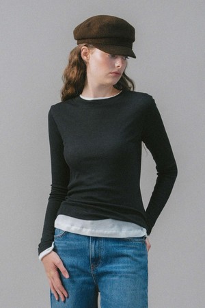 U Wool Layered Sleeve Tshirt_8colors