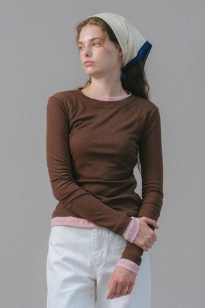 U Wool Layered Sleeve Tshirt_8colors