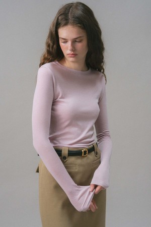 U Wool Layered Sleeve Tshirt_8colors