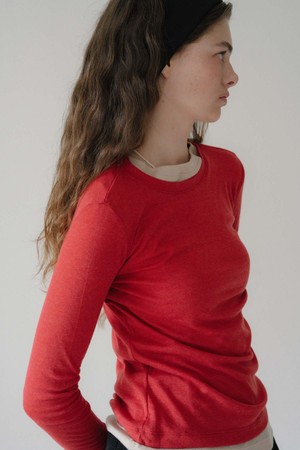 U Wool Layered Sleeve Tshirt_8colors