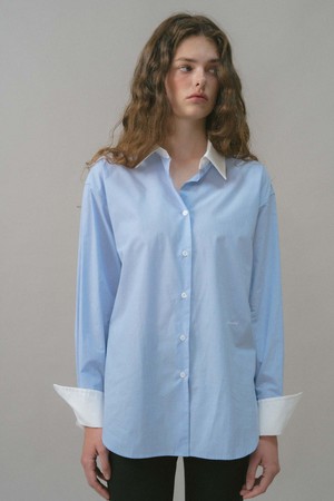 U Coloration Cuffs Point Shirt_3colors