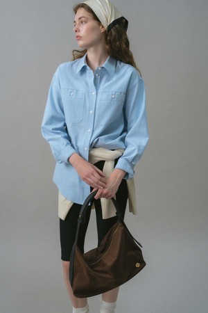 U Cotton Pocket Detail Shirt_3colors