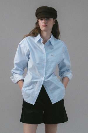 U Oxford Sleeves Point Shirt_2colors