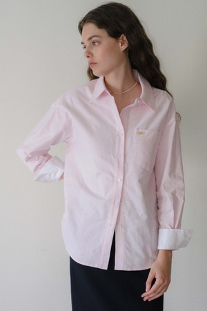 U Oxford Sleeves Point Shirt_2colors