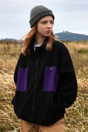 캠프사이드 컬러 블록 플리스 웜업 자켓 CJK108 / 3color