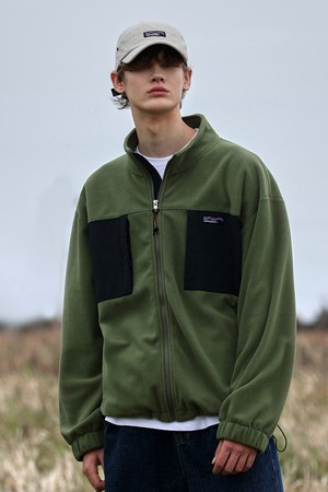 캠프사이드 컬러 블록 플리스 웜업 자켓 CJK108 / 3color