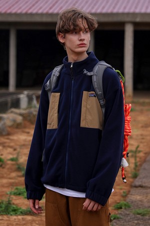 캠프사이드 컬러 블록 플리스 웜업 자켓 CJK108 / 3color