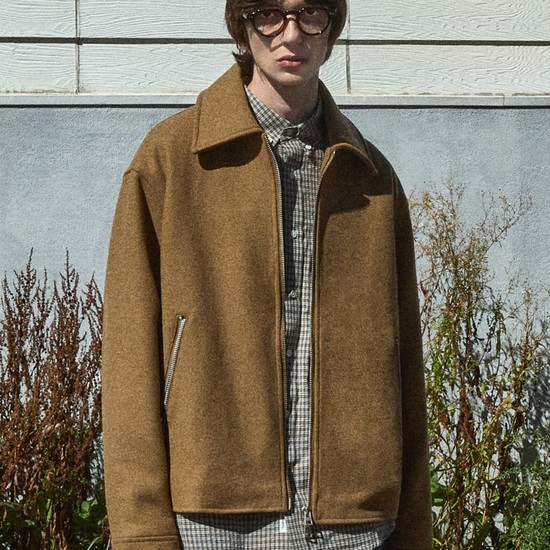 울 블렌드 블루종 코트 MCO104 / 3color