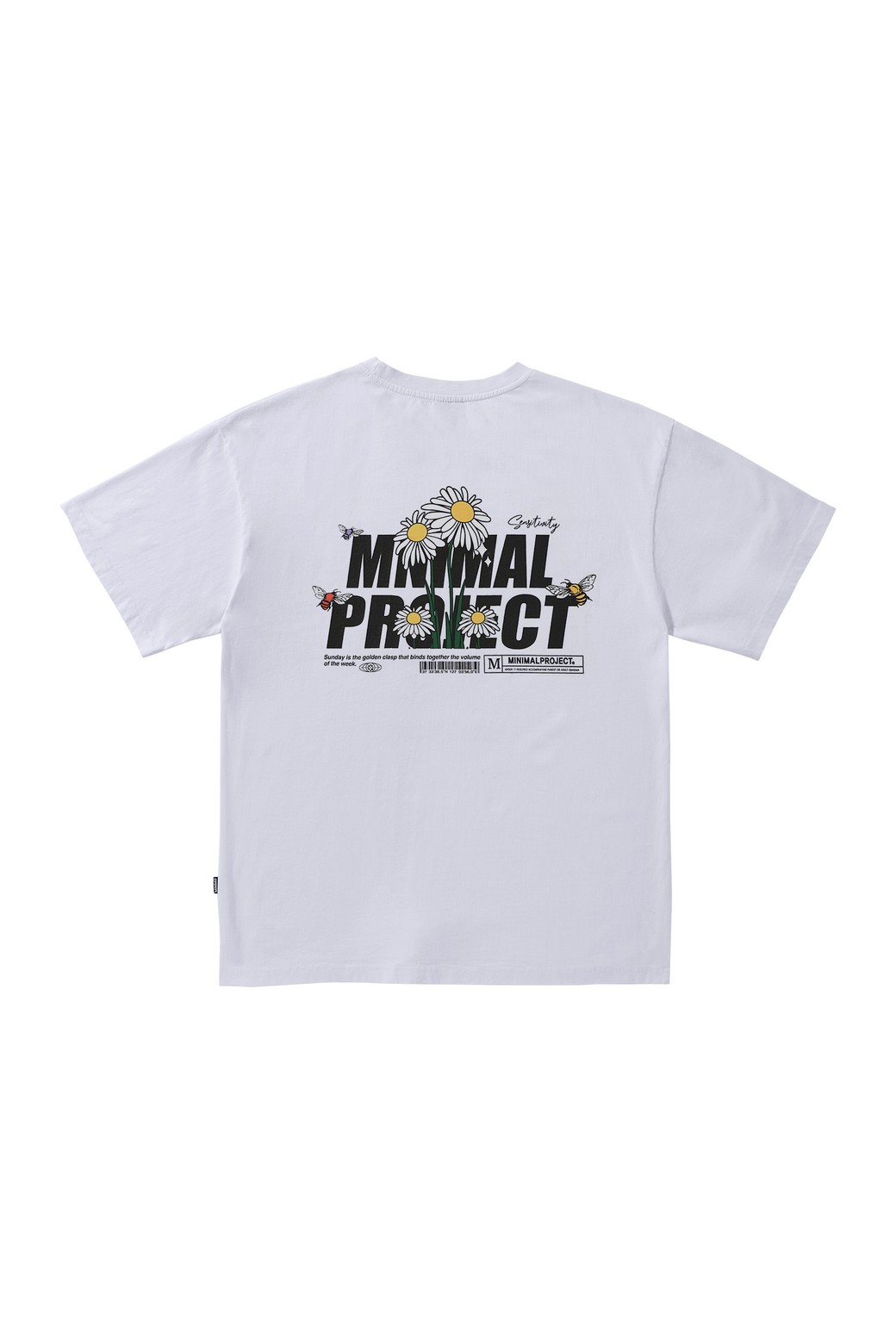 MINIMALPROJECT - 반팔티셔츠 - 데이지 플라워 반팔티셔츠 MST168 / 4color