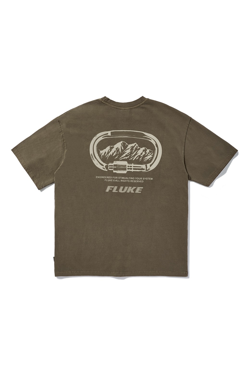 FLUKE - 반팔티셔츠 - 플루크 카라비너 피그먼트 반팔 티셔츠 FST744 / 5color