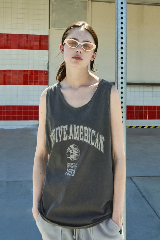 FLUKE - 반팔티셔츠 - 네이티브 아메리칸 피그먼트 슬리브리스 FSL110 / 3color