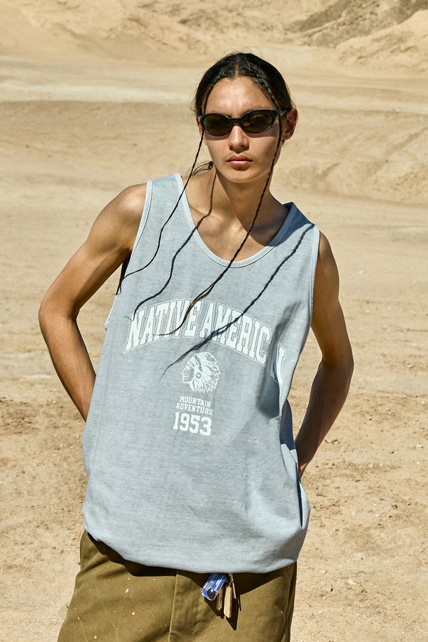 FLUKE - 반팔티셔츠 - 네이티브 아메리칸 피그먼트 슬리브리스 FSL110 / 3color