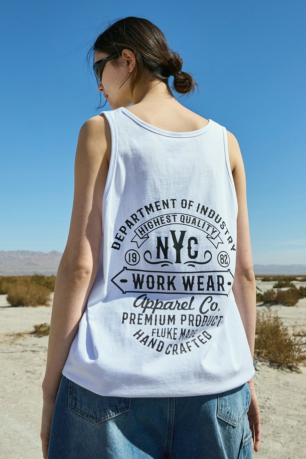 FLUKE - 반팔티셔츠 - NYC 워크웨어 피그먼트 슬리브리스 FSL109 / 4color