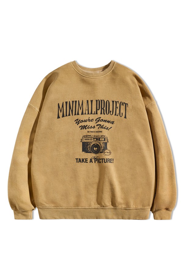 MINIMALPROJECT - 스웨트셔츠 - 캡처 모먼트 피그먼트 맨투맨 MMT139-Z / 5color