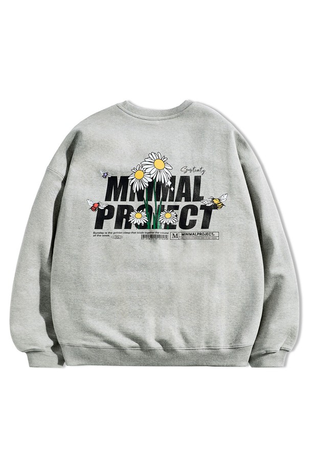 MINIMALPROJECT - 스웨트셔츠 - 데이지 플라워 맨투맨 MMT138-Z / 4color