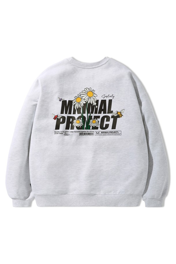 MINIMALPROJECT - 스웨트셔츠 - 데이지 플라워 맨투맨 MMT138-Z / 4color