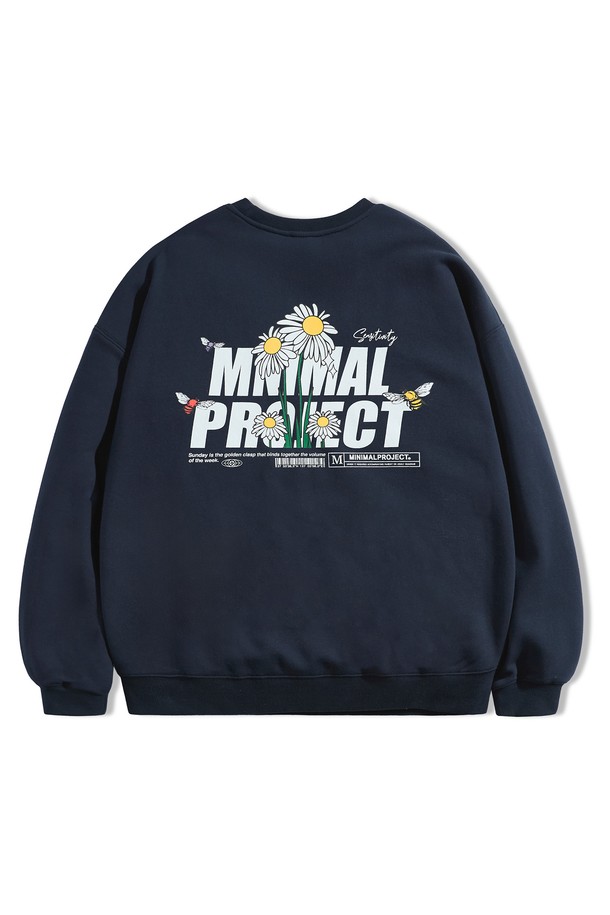 MINIMALPROJECT - 스웨트셔츠 - 데이지 플라워 맨투맨 MMT138-Z / 4color