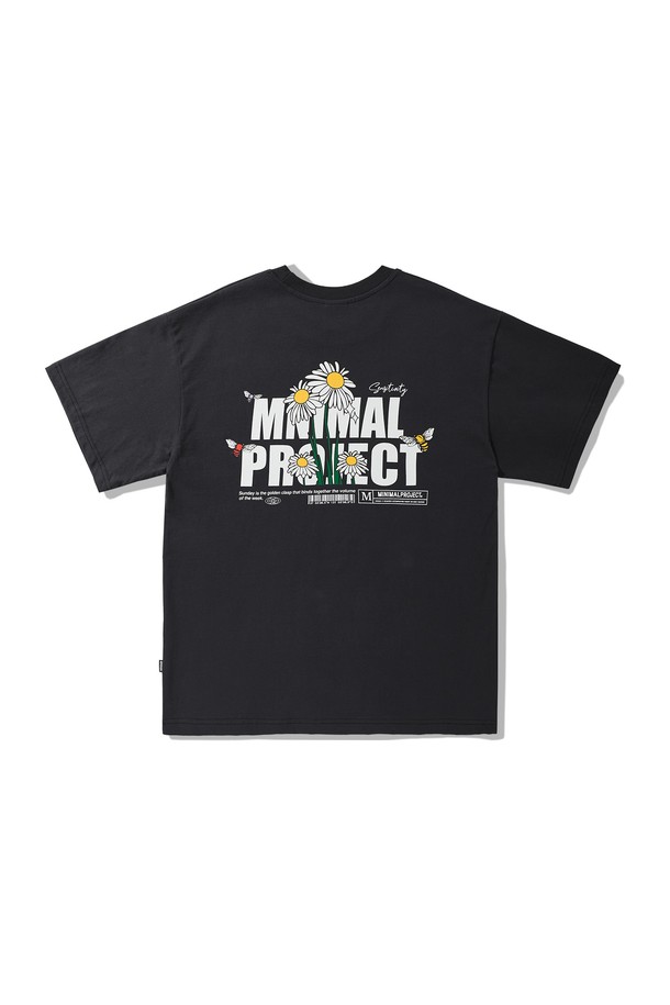 MINIMALPROJECT - 반팔티셔츠 - 데이지 플라워 반팔티셔츠 MST168 / 4color