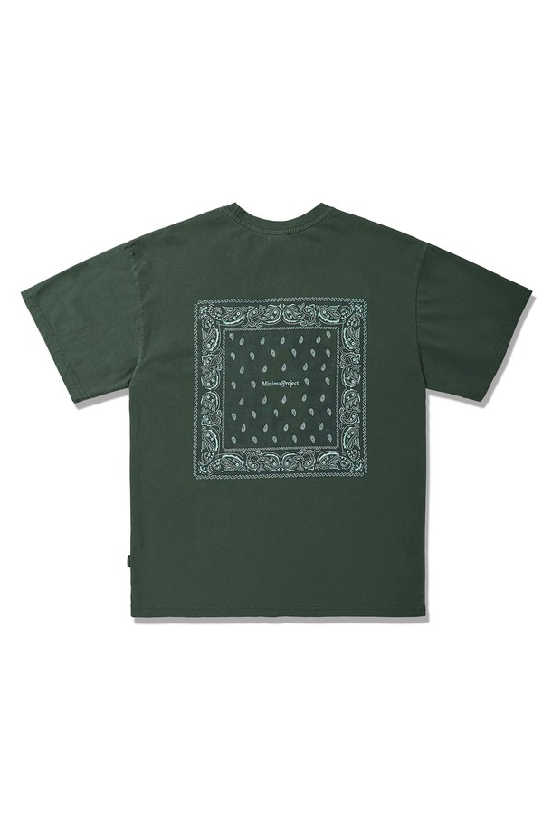 MINIMALPROJECT - 반팔티셔츠 - 페이즐리 피그먼트 반팔티셔츠 MST170 / 5color