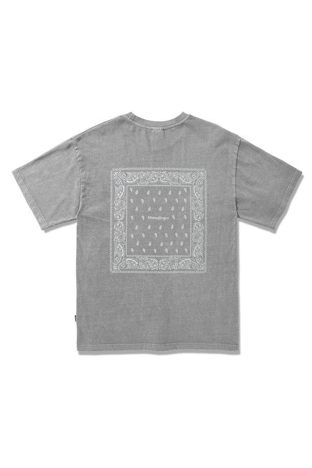 MINIMALPROJECT - 반팔티셔츠 - 페이즐리 피그먼트 반팔티셔츠 MST170 / 5color