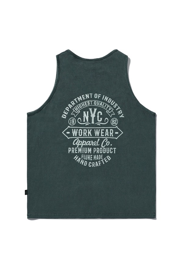 FLUKE - 반팔티셔츠 - NYC 워크웨어 피그먼트 슬리브리스 FSL109 / 4color